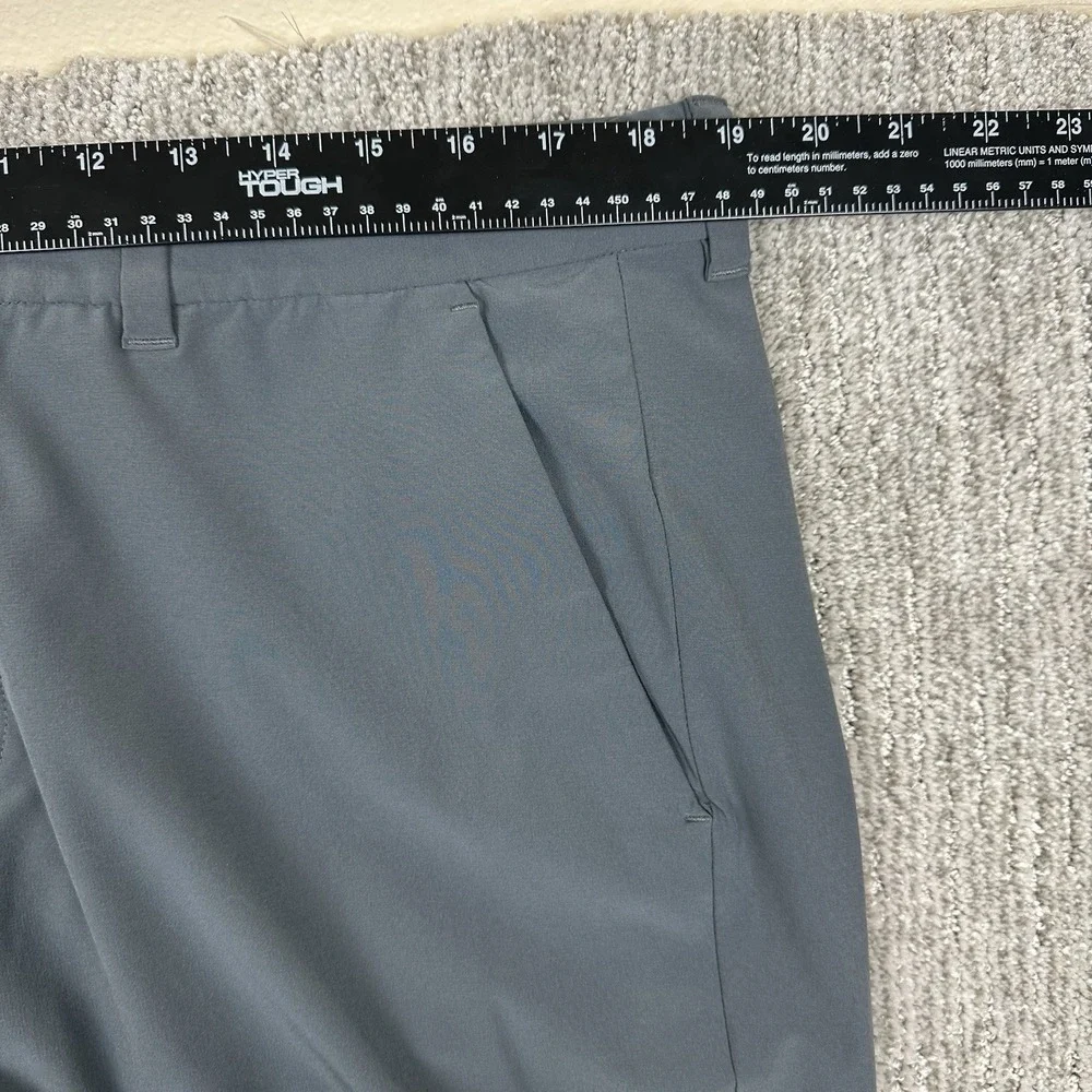 Mizzen Main Helmsman Pants Mens 38x32 Gray Slim Performance Stretch Chino Golf‎